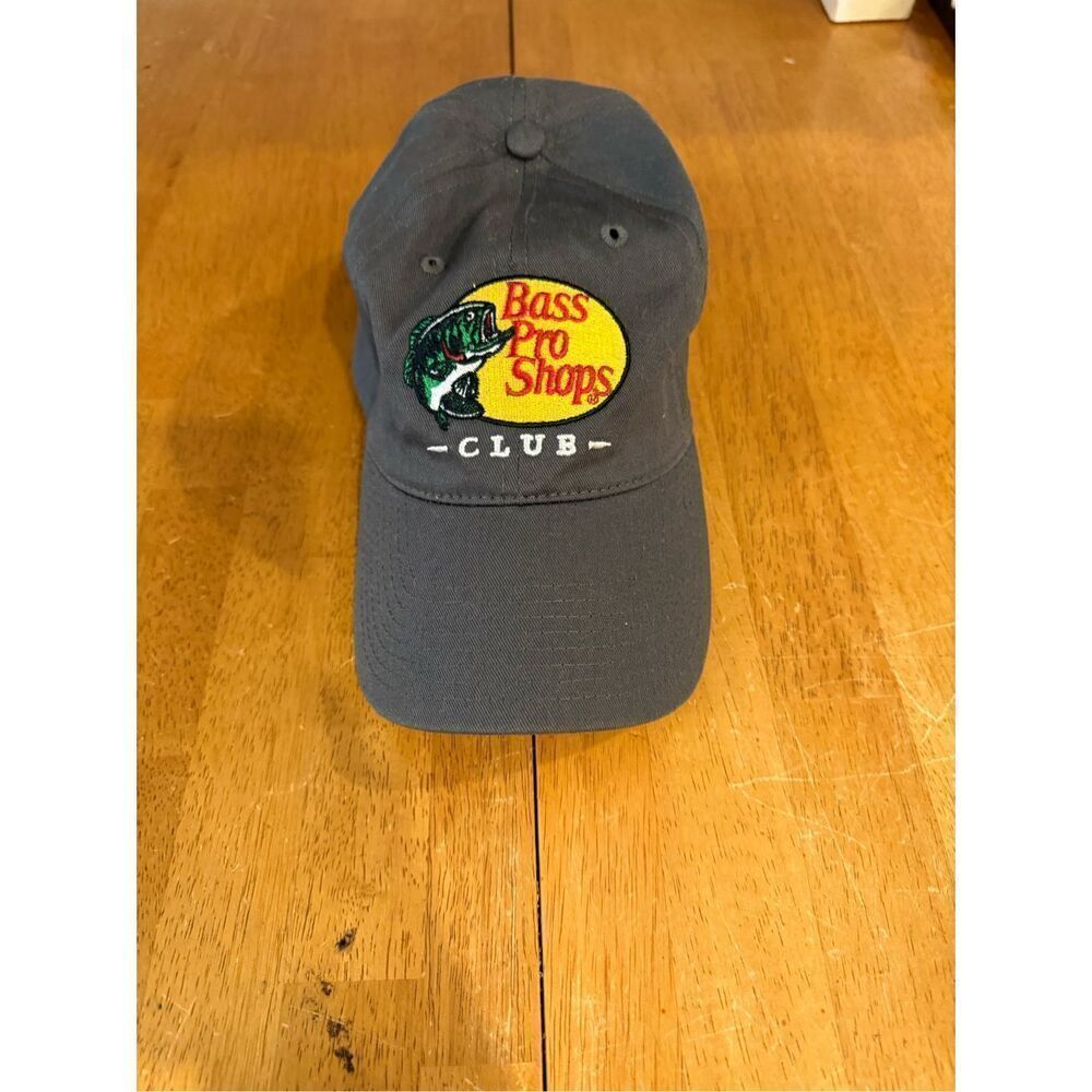 Bass Pro Shop Club Hat Cap Adult gray Adjustable Strap - Picture 5 of 8